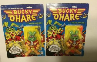 2 1990 Hasbro Space Adventures Bucky O’hare Toad Wars Action Figure 1