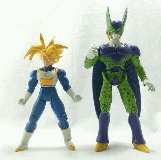Dragon Ball Z Good Vs Evil Ss2 Ultra Trunks & Perfect Cell Action Figure 2003