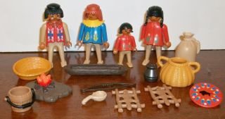 Playmobil Native American Indian old west figures with horses,  accessories 3
