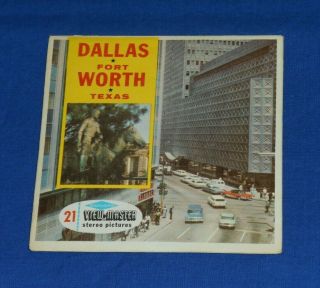 Vintage Dallas And Fort Worth Texas View - Master Reels Packet