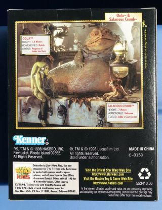 Kenner Star Wars POTF Oola And Salacious Crumb Mail Away sku 69871 2