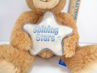 Russ Berrie Shining Stars Plush Stuffed Brown Singing Bear Musical Lights Up 3