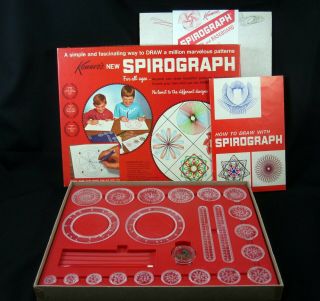 Spirograph Drawing Toy Set Kenner Vintage 1967 401 No Paper