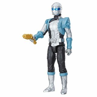 Hasbro Power Rangers Beast Morphers Action Figure 12 - Inch Silver Ranger Toy Gift