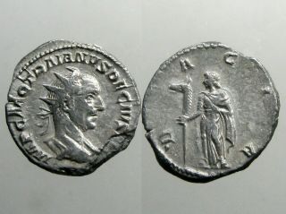 Trajan Decius Silver Antoninianus_named Emperor By Troops_head Of An Ass