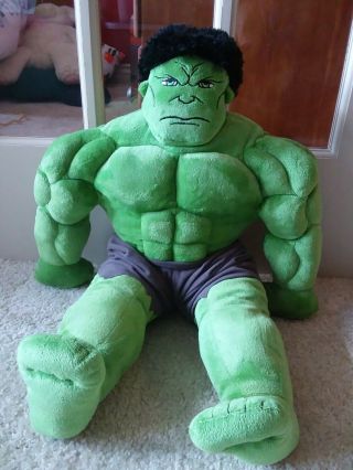 24” Marvel Avengers Incredible Hulk Stuffed Plush Only For Display Nm
