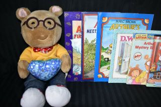 D.  W.  Arthur & Little Sister Vintage Plush,  5 Paperback Books,  & DVD 2