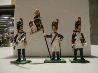 Trophy Of Wales 1/32nd Scale Glossy Napoleonic French Imperial Guard Figures