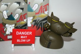 Kidrobot Dunny Art Of War Drilone Tick Tock Shok1 Chase Designer Toy Art