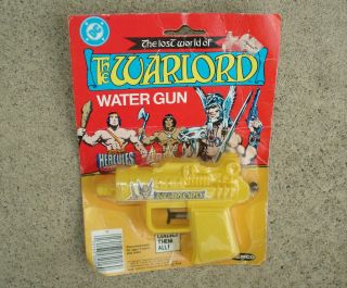 Vtg Remco Lost World Of The Warlord Hercules Water Gun Figure Dc Comics Carded