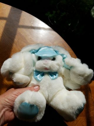 Dayton Hudson 9 " Blue Squiggles Twistanbul - Vintage Plush Stuffed Bunny Rabbit