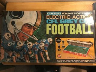 Rare Coleco World Of Sports Electric Action Cfl Grey Cup Football