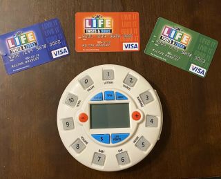 Game Of Life Twists & Turns Replacement Parts Electronic Lifepod,  3 Credit Cards