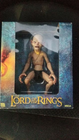 The Lord Of The Rings Gollum 1/4 Scale 12 Inch Action Figure Smeagol Neca Misb