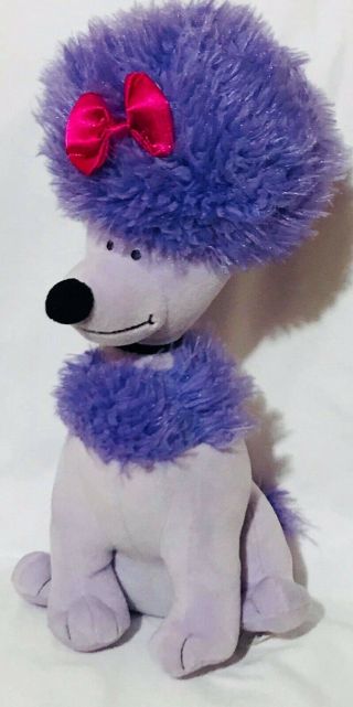 Kohls Cares Cleo Purple Poodle Plush Dog Clifford Stuffed Animal Toy 14 " Tall
