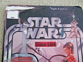 CUSTOM MADE Star Wars SLAVE LEIA Action Figure on Home Made Card Un - Leashed Art 3
