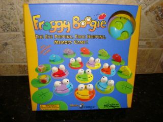Froggy Boogie Wooden Memory Game Blue Orange Kid Family Frog 100 Complete