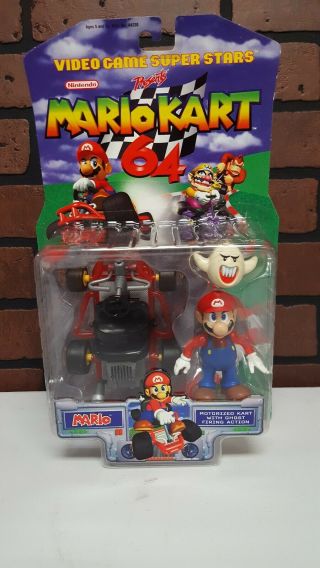 Toy Biz Mario Kart 64 Series 2 Mario Figure,  In Package