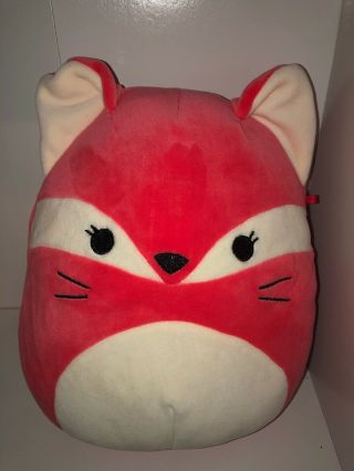 Kellytoy Squishmallow 10 " Fifi The Red Fox Soft Plush Toy Pillow Pet Pal Pink