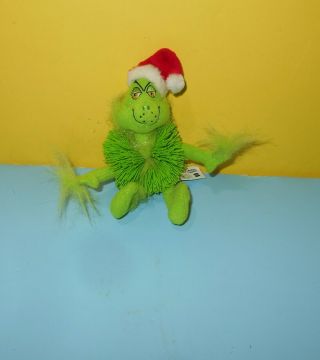 Hasbro 2000 Oddzon Seuss The Grinch Stole Christmas Green Plush 6 " Koosh Ball