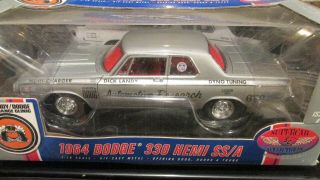 1/18 Scale Highway 61 1964 Dodge 330 Hemi Dick Landy Box