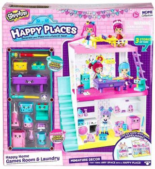Shopkins Happy Places Home Laundry & Games Room Studio Toy