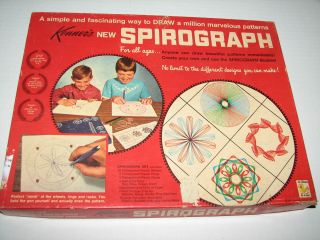 Vtg Kenner Spirograph Pattern Design Kit Set No.  401 Blue Tray Complete 1967