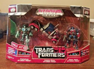 Transformers Titanium Series Die Cast 3 Pack Optimus Prime Target Exclusive