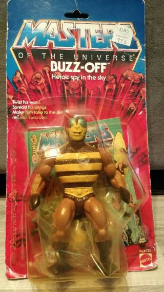 Vintage He Man Motu Buzz Off Moc Mattel 1983