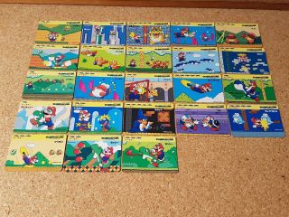 Japan Nagasakiya Mario World (part 1) Trading Cards Set Of 23 Nintendo 90s