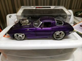 Chevy Corvette Purple 1:18 Scale Loose By Jada