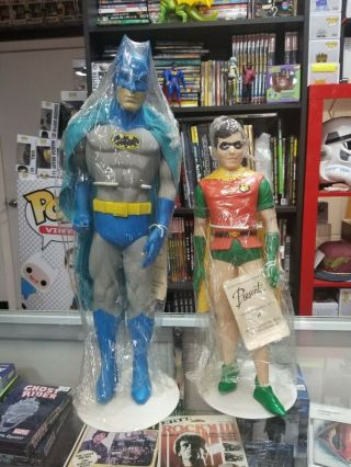 Dc Comics Vintage 1982 Batman & 1976 Robin Presents Hamilton Gifts Figures Jc