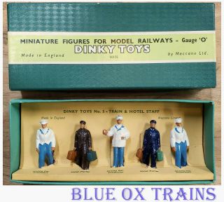Dinky Toys 5 Train And Hotel Staff Diecast Figures Meccano England