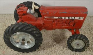 Tru Scale 891 Mfd Red Tractor Toy Metal Vintage 1960s 9 " X 4.  5 " Steering Wheel