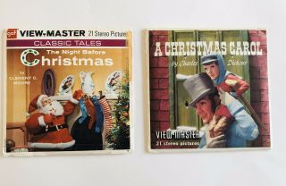 Vintage Viewmaster A Christmas Carol And The Night Before Christmas Complete