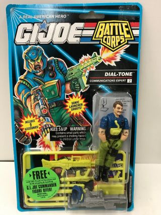 - 1993 Hasbro Gi Joe 3.  5 " Figure Battle Corps Dial - Tone Communication Expert
