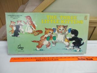 Vintage 1978 The Three Little Little Kittens Board Game by Cadaco 100 complete 2