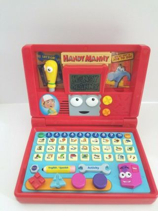 Disney Handy Manny Laptop Vtech Talking Tool Box With Tool Batteries Computer