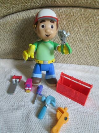 Disney Handy Manny & Toolbox With 7 Tools And Talking Handy Manny Doll