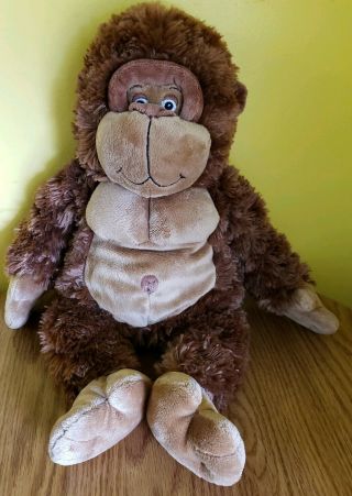 First & Main 16 " Joe The Gorilla Ape Monkey Brown 2002 Plush Stuffed Animal