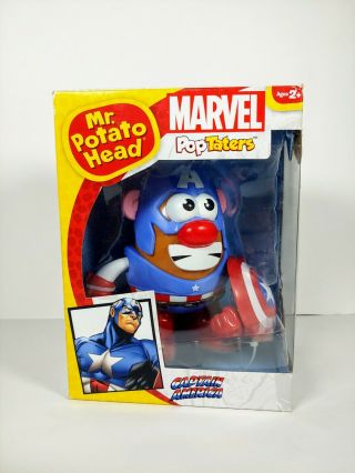 Mr.  Potato Head Marvel Captain America Figure Poptaters Toy Ppw (nib)