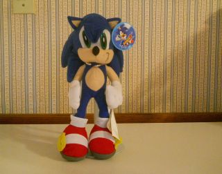 Sonic X The Hedgehog Plush Stuffed Toy Network Sonic Project Doll Blue Tags