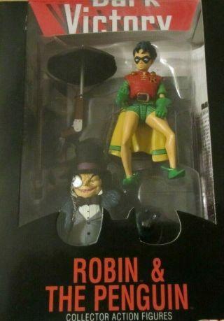 DC Direct Batman Dark Victory ROBIN & THE PENGUIN Collector Action Figure NIP 2