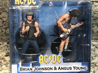 Mcfarlane Ac/dc Angus Young Brian Johnson Action Figure Set,  In Package