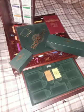 Franklin Collector’s Edition Monopoly Game Set 1991,  Slvr House,  Gold Hotel