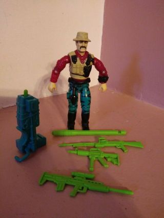 Vintage Gi Joe 1993 Bazooka Missile Specialist With Accessories Near Complete