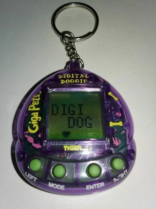 Gigapets Giga Pet Digital Doggie Virtual Pet 1997 Tiger Electronics Tamagotchi