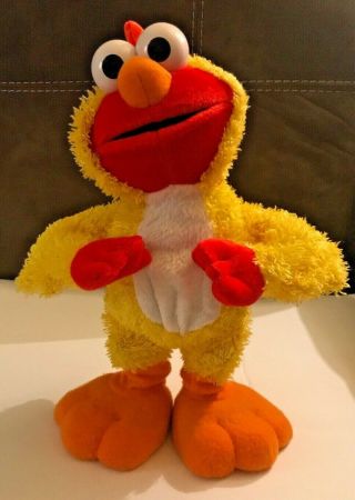 Elmo Sesame Street Chicken Dance 14 " Fisher Price Singing Toy Great Euc