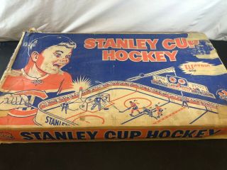 Vintage Table Top Stanley Cup Nhl Hockey Game Rangers Canadians