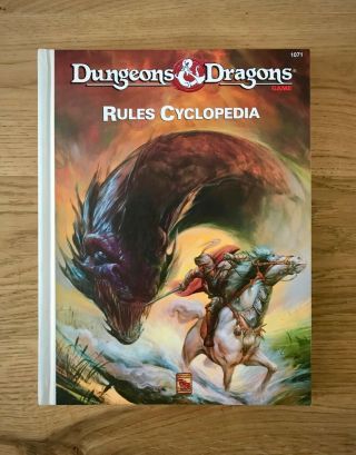 Dungeons And Dragons Rules Cyclopedia 1071 (1991 Ed,  Hardcover)